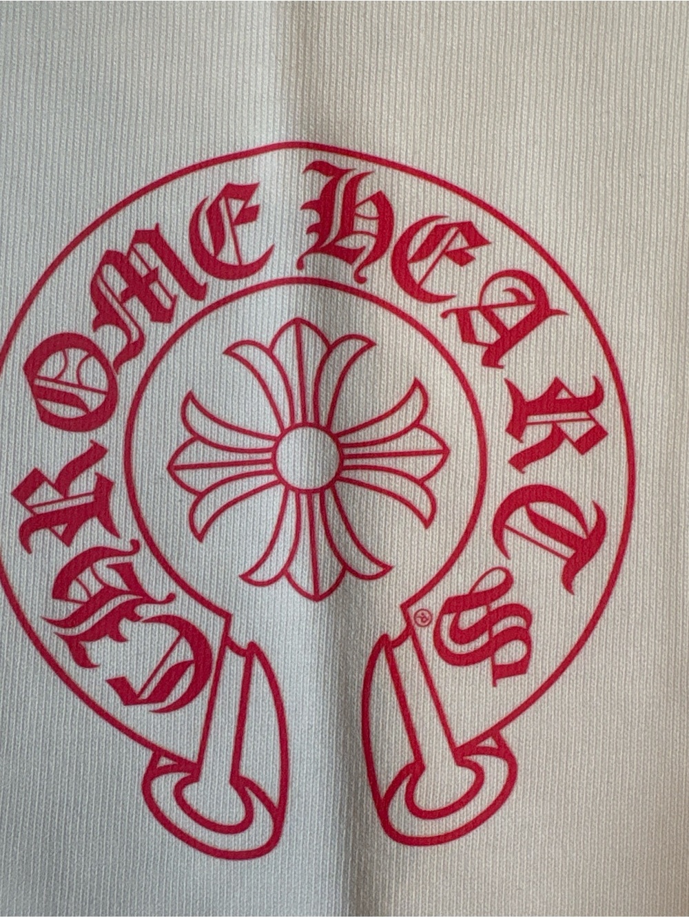Chrome Hearts White Tee with Pink Back Graphic - Picture 3 of 5